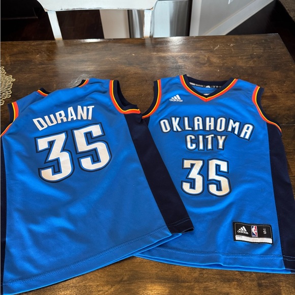 Adidas Oklahoma City Blue Jersey with Number 35 - Picture 1 of 4